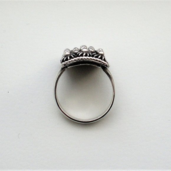 Vintage Russian Soviet USSR Solid Sterling Silver Handmade Custom Made Ring - Picture 6 of 9